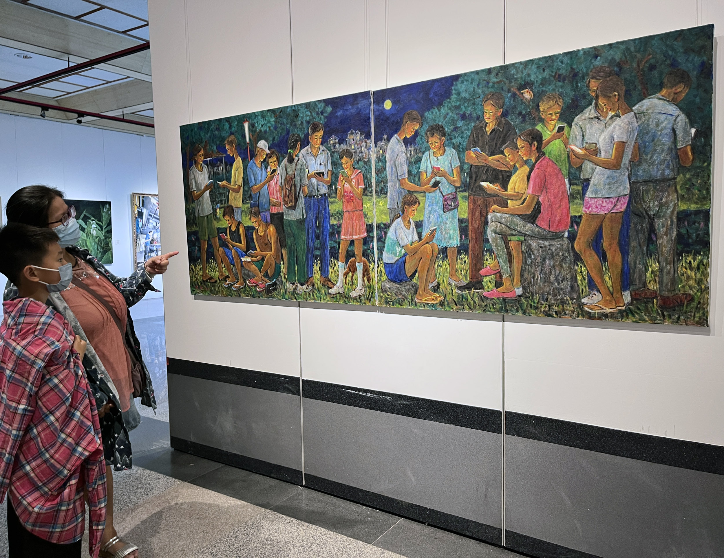 全國百號油畫大展吸睛 挑戰極限縱覽時代精神