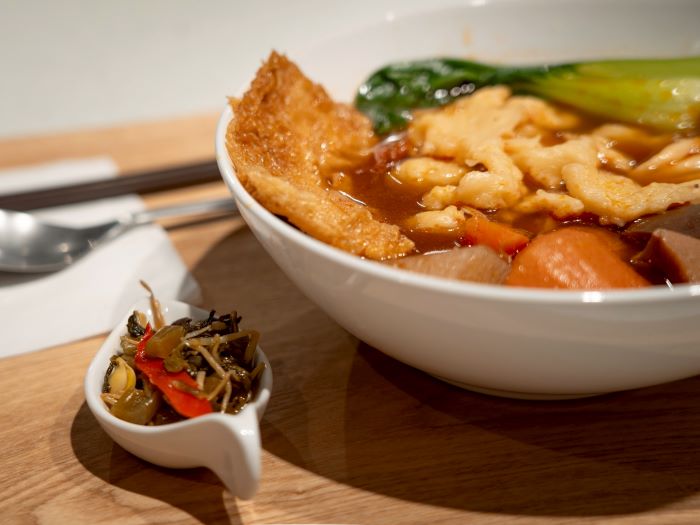 《圖說》「方寸之間」推出春分節氣的當季素食餐點。〈宗博館提供〉