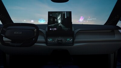 擋風玻璃成為透明且可互動的資訊介面。