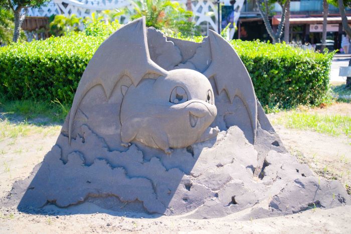 《圖說》可愛的巴達獸也曾造訪過八里左岸。〈高灘處提供〉