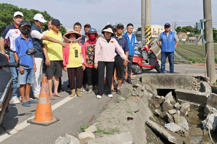 提升農業生產環境 雲縣府斥資888 萬元改善崙背羅厝農地重劃區農水路